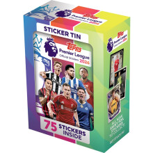 Topps Premier League Stickers 2026 - Sticker Tin (Contains 12 Premier League Sticker Packets Plus 1 mini Pack (75 Stickers in Total).