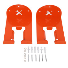 2 Sets Wall Mounted Tool Organizer Rack, Heavy Duty Grass Trimmer Hanger for Space Saving Garden Storage
