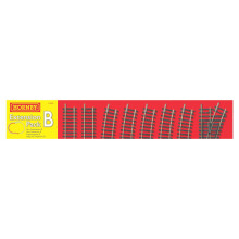 Hornby R8222 OO Gauge Track Extension Pack B - Extra Track Pieces for Model Railway Sets, Model Train Track Pieces, Includes - Straights, Curves, Rig
