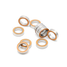 2Pcs 10x15x4mm ABEC7 Hybrid Ceramic Stainless Steel Ball Bearings S6700RS Speed Low Friction