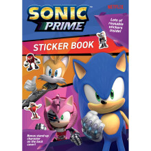 Alligator Sonic Prime Sticker Book with Lots of Reusable Stickers Inside Bouns Stand-Up Character On The Back Cover|Fun and Play Activity Books|Perfe