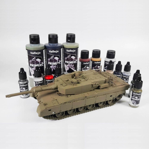 Vallejo Model Color 200 ml Polyurethane Primer - IDF Israeli Sand Grey 2