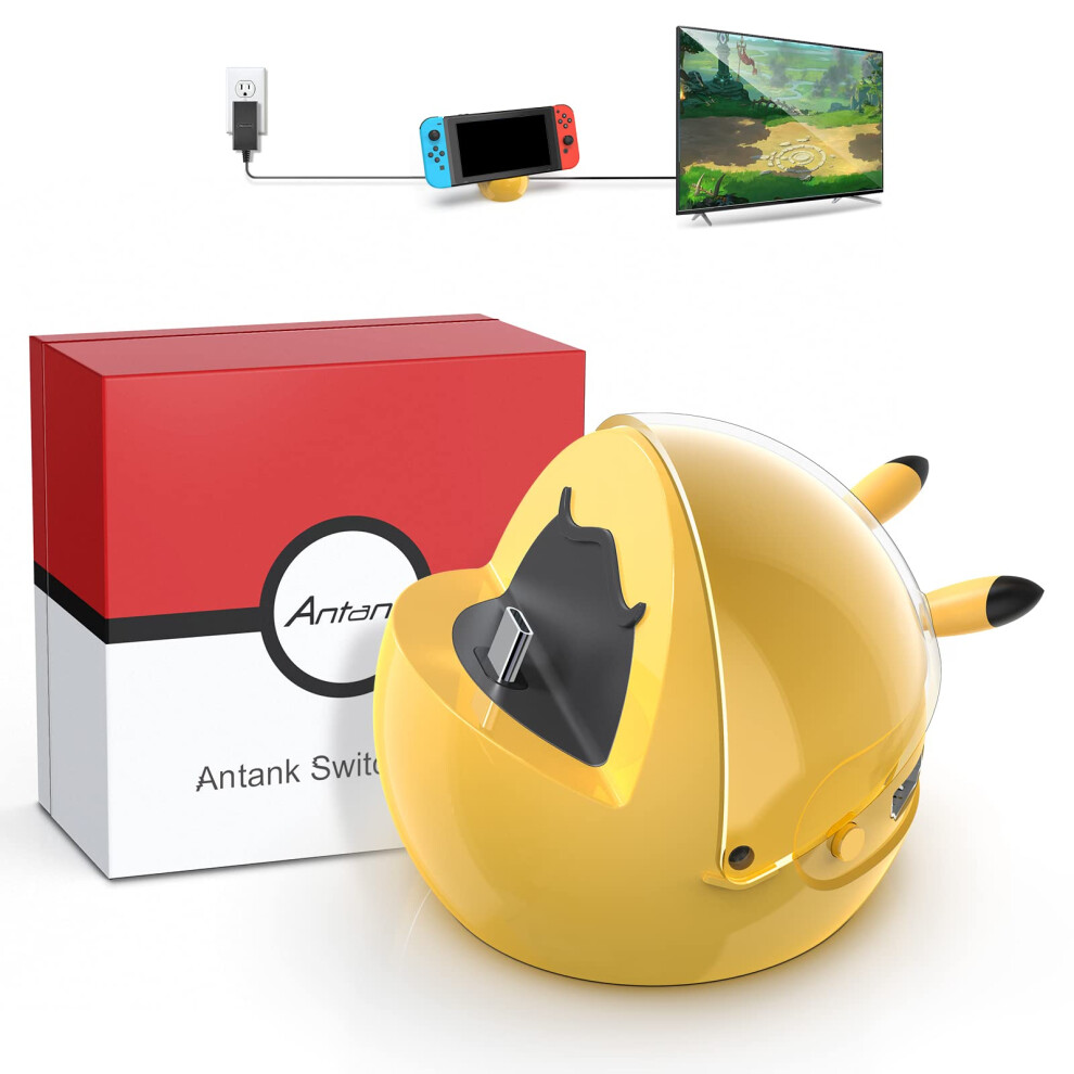 Dock With 4K Hdmi Output, Charging Station For Nintendo Switch Oled, Compact Design Yellow 9044945424430