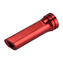 Universal Aluminum Car Handbrake Cover Red Alloy Sleeve, Durable Stylish Interior Upgrade