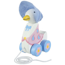 Orange Tree Toys - Official Licensed Peter Rabbit Gifts: Jemima Puddleduck Pull Along, Wooden Early Development & Activity Toy for Baby Girl or Toddl