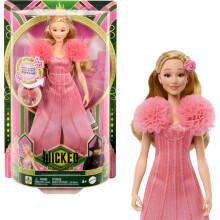 Mattel Wicked Singing Glinda Fashion Doll & Accessories, Posable with Movie-Inspired Look & Removable Outfit, Sings “Popular”, JLG49
