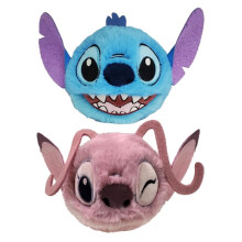 TY Stitch and Angel Bouncy Balls 2-Piece Set – Soft Plush Toys for Kids – Collectible Stuffed Plushies – Fun Bounce Toy Gift for Boys & Girls