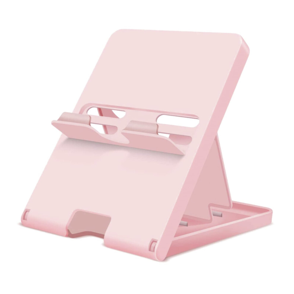 Stand Adjustable Multiangle Foldable Holder For Nintendo Switch Oled Tablets Phones Pink 9044945424546