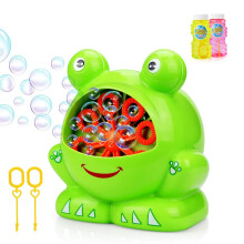 Betheaces NO.321 Bubble Machine with 2 Bottles of Liquid, Automatic Bubble Maker Toys for Kids Boys Girls Baby Toddlers, Bubble Blower 500 Bubbles pe