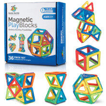 Magnetic Building Blocks, Magnetic Tiles Set, Toy for 3 4 5 6 7 8 Year Old Boys & Girls - Kids & Toddlers, STEM Educational Building Toy/Game, Gift f