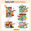 HECCEI Baby Book Crinkle Cloth Book for Sensory Development,0-12 Months 5