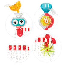 Yookidoo Baby Bath Toys for 1-4 Year Old - Mold Free Suction Cups Attach to Any Tub or Shower - Kids Bath Toys for 2 Year Olds - Birthday Gifts for G