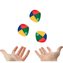 D.A.Y. Republic Juggling Balls for Beginners, Learning Circus Toy, Set of 3, Soft 70g Juggling Balls, Designed for Children to safely Practise at Hom