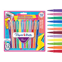 Paper Mate Flair Felt Tip Pens | Medium Point (0.7 mm) Marker Pens | Assorted Retro Colouring Pens | For Kids & Adult Colouring, Journalling & More |