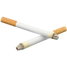 Pack of 2 Fake Lit Cigarettes Realistic Look Fake Cigarettes Funny Bag Gift Play Trick Joke Blow Smoke