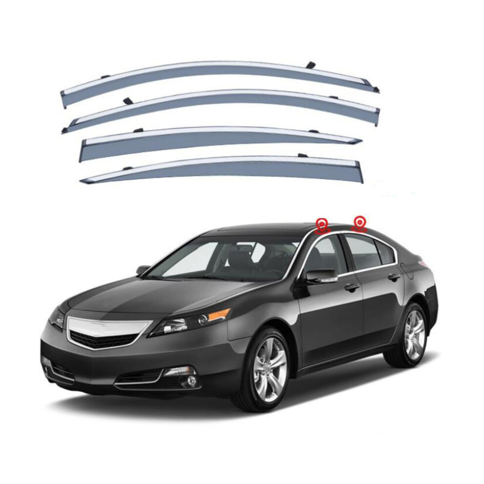 Car Window Visors Rain Guards For Acura Tl Ua8 Ua9 20092014 Side Window Deflectors 9455672904728
