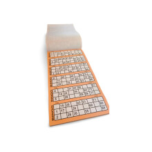 JKG BINGO PAD 100 TICKET SHEETS - 600 Games Jumbo Bingo Game Books | Big Number Perforated & Numbered Bingo Raffle Arcade | Adult Activity Books For