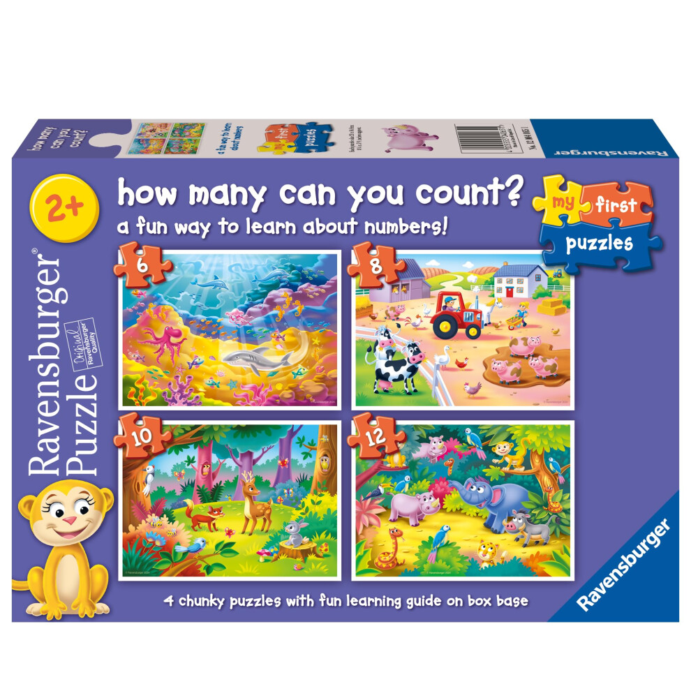 Ravensburger Counting Animals My First Jigsaw Puzzles For Toddlers Age