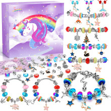 ZOOI Unicorn Gifts for Girls, Bracelet Jewellery Making Kit Arts and Crafts