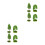 8Pcs Mini Simulation Tree Model Green Plastic for Architecture Scenery 9
