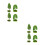8Pcs Mini Simulation Tree Model Green Plastic for Architecture Scenery 4