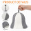 8Pcs Stylish Thickened Felt Sauna Hats Comfortable Bath Hats for Sauna 6