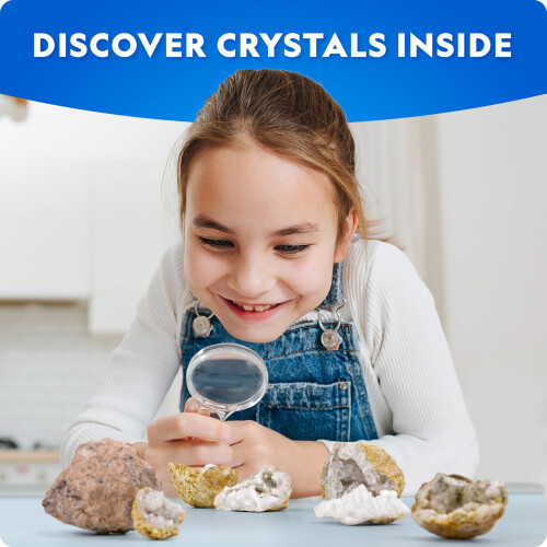 National Geographic Break Open 4 Geodes Earth Science Kit for Kids 2