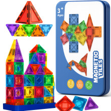 42 Pcs Mini Magnetic Tiles Building Blocks Toys