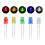 500pcs 5mm LED Diode Assorted Colors Kit, Bright Round LED Lamps for Electronics Projects 3