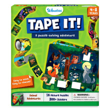 Skillmatics Puzzle Activity - Tape It Animal Sticker Puzzles, 300+ Easy-Tear Stickers, Art & Craft Kit, Educational Fine Motor Skills & Travel Toy, G