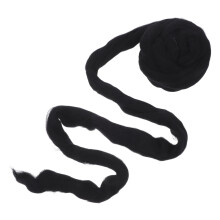 1Pak Zwart 66S Wol Roving Viltpakket Voor DIY Hobbys En Creaties