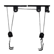 Bike Ceiling Hoist 60kg Heavy Duty Bicycle Pulley System with 15m Rope for Garage Overhead Storage