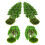 8Pcs Mini Simulation Tree Model Green Plastic for Architecture Scenery 3