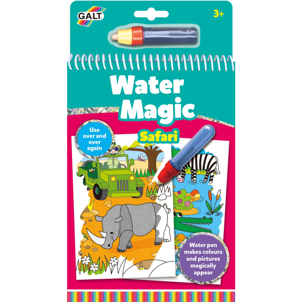 Galt Toys, Water Magic - Safari, Colouring Books For Children, Ages 3 Years Plus