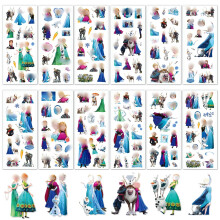 Ice Stickers, 12 Sheets Princess Stickers for Kids Adult, Anime 3D Puffy Stickers for Girl Els Party Bags Filler, Cartoon Waterproof Stickers for Lap