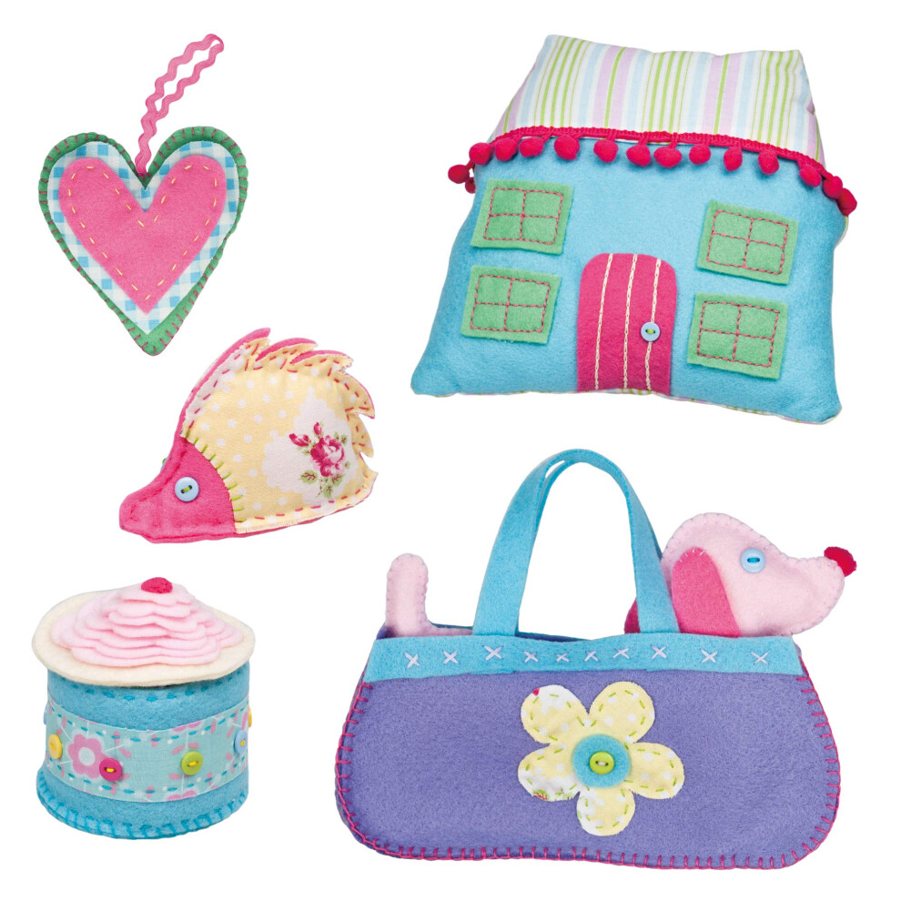 Galt Sewing Case - Creative Cases Childrens Sewing Set - Introduction To Sewing Kit -Learn To Sew Arts And Crafts Kit For Kids - 6 Colourful And Fun