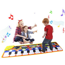 Toys for 1-6 Year old Girls Boys Toddlers Infant Kids, Gifts for 6-24 month old boys girls Piano Music Dance Mat with 19 Keys Piano Mat, 8 Selectable