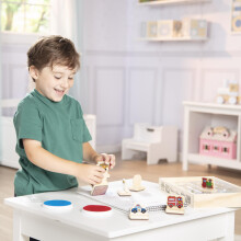 Melissa & Doug 12391 My First Wooden Stamp Set - Vehicles | Arts & Crafts | Stamp Sets & Stencils | 4+ | Gift for Boy or Girl, Multicolor, 27.94 cm*4