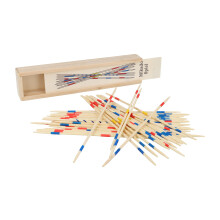 HENBRANDT Mikado Sticks 41pcs Traditional Family Games Wooden Pickup Sticks Set Table Top Board Game Wooden Toys for Kids