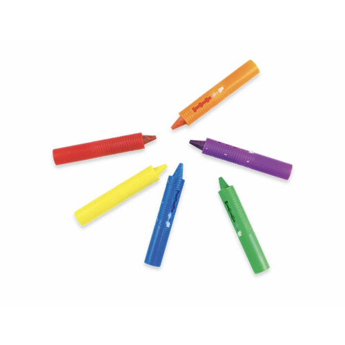 123 BABY Play-tec Bath Crayons for Draw, Develop Creativity, Imagination, Scribble and Make Bath Time Fun, Easy Washable Wipe Clean-6 Pack 2