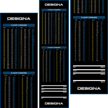 Designa Darts | Non Slip Carpet Darts Mat with Checkout Design | Multiple Colours & Sizes. (Blue, 80cm)