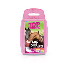 Top Trumps Horses, Ponies and Unicorns Classic Card Game, learn about Falabella, Shetland and the Andalusian in this educational packed game, gift fo