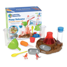 Learning Resources Fizzy Volcano Preschool Science Lab Set Ages 4+, Fizzy Foamy Reactions Chemistry Experiments for Kids, STEM Toys for Kids, 13 Piec