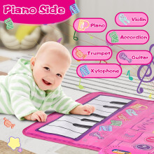 Music Mat Baby Toys 0-6 months Toddler Toys for 1 2 3 Year Old Girls Gifts for 1 2 3 Year Old Girls Birthday Presents 1st Birthday Gifts for Girls To