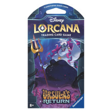 Ravensburger Disney Lorcana Trading Cards Game for Adults and Kids 8 Years Up - Sleeved Booster (1 Individual Pack) - Set 4: Ursula's Return