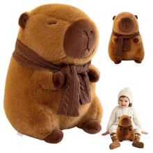 WORUIB 98in Capybara Teddy Plush Toy Stuffed Animal Doll Plushie Cute