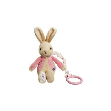 Rainbow Designs PO1452 Beatrix Potter Flopsy Jiggle Attachable Peter Rabbit Pram Toy,Pink