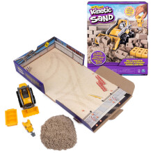 Kinetic Sand, Dig & Demolish Truck Playset with 453 g of Kinetic Sand, for Kids Aged 3 and Up