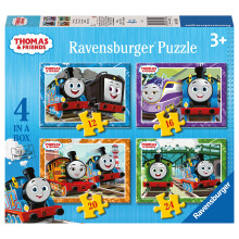 Ravensburger Thomas & Friends 4 in a Box Jigsaw Puzzles for Kids Age 3 Years Up - 12, 16, 20 & 24 Pieces - Educational Toys for Toddlers