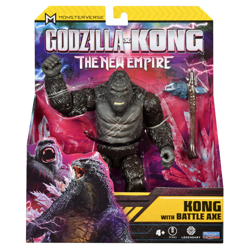 Photos - Role Playing Toy MonsterVerse Godzilla x Kong: The New Empire, 6-Inch Battle Scarred Kong Action Figure Toy, Iconic Collectable Movie Charact